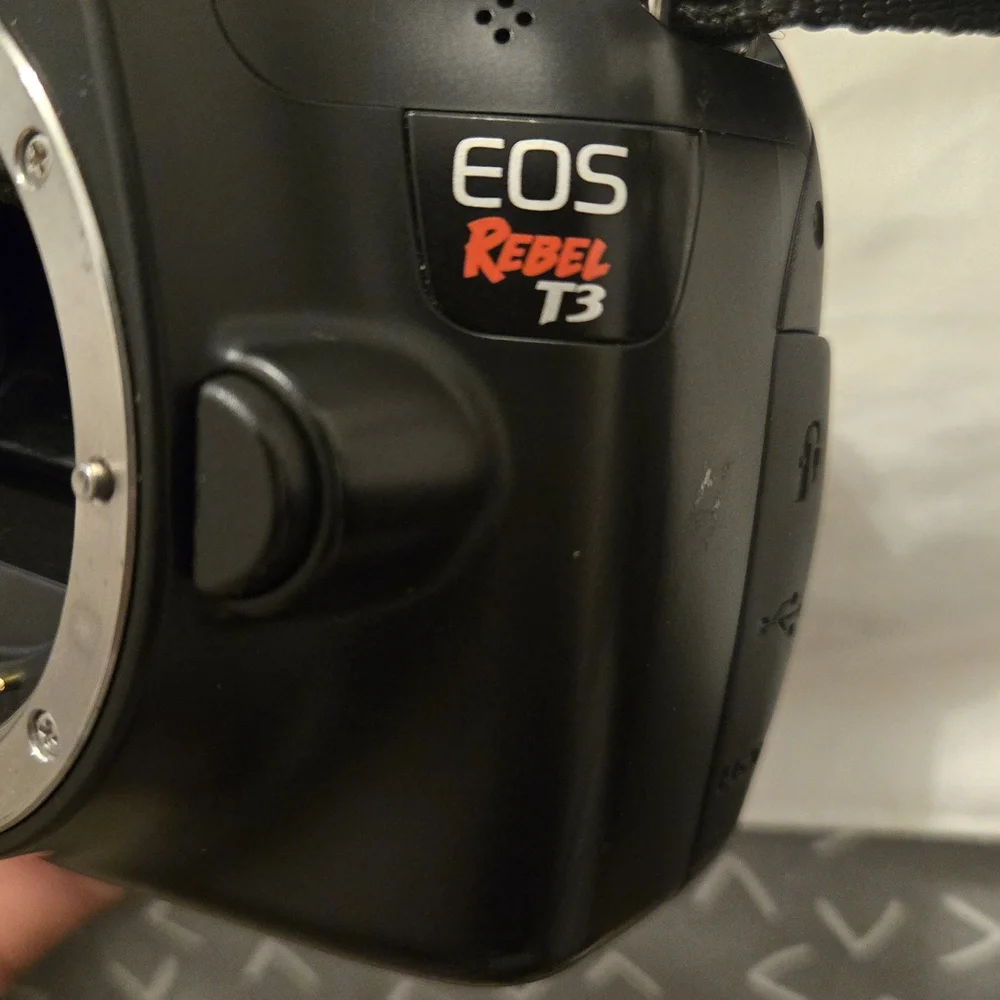 Canon Black DSLR Camera with LCD Screen